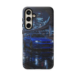 Skyline GT-R R34 Bayside Blue Tokyo Night Art Tough Phone Case