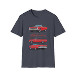 1966 Belvedere Convertible Car T-Shirt | Vintage Red Classic Automobile Tee