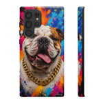 Bulldog Pop Art Portrait Tough Phone Case - Paint Splash