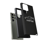 MR2 White Side Silhouette JDM Tough Phone Case Cover Gift