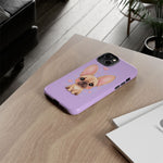 French Bulldog Bat Ears Kawaii Pet Dog Art Tough Phone Case