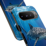 Tiger Shark Phone Case, Dappled Blue Water Tough Cover