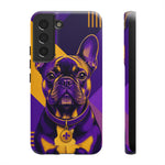 French Bulldog Pop-Art Portrait Tough Phone Case - Purple Gold