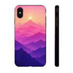 Pastel Mountain Haze Vaporwave Art Tough Phone Case