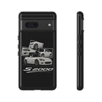 White S2000 Roadster Collage JDM Tough Phone Case Cover Gift