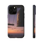 Temple Bell Sunset Phone Case Japan Zen Tough Case