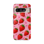 Retro Strawberry Y2K Art Tough Phone Case
