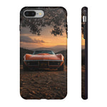 1969 C3 Corvette Phone Case, Orange Dirt Trail Dusk Cover, Gift
