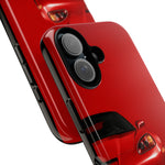 Red Sports Car C6 Z06 phone case | Corvette front view