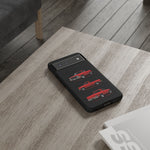 Chevy Square Body Truck Phone Case Red, Three-View Vector Cover