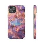 Floating Pool Deck Phone Case, Pastel Cloud 3D Render Cover