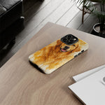 Golden Retriever Watercolor Art Tough Phone Case - Dog Portrait