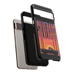 Silverado sunset truck Phone Case | Retro pickup silhouette