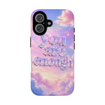 You Are Enough phone case | pastel cloud affirmation protective case