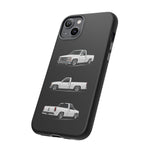 Chevy 1500 OBS Truck Phone Case White, Three-View Vector Cover