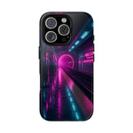 Neon Future Subway Station Tough Phone Case Cover Gift Art
