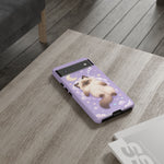 Ragdoll Sleepy Blue Eyes Kawaii Cat Art Tough Phone Case