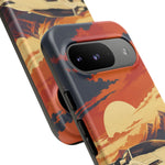 Retro Sunset Countach phone case | Sports car tough cover