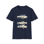 1956 Thunderbird illustrations Trio View T-Shirt | Classic car tee
