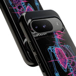 Neon Anatomical Skeleton Phone Case | Internal Displacement Art