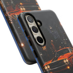 Challenger RT Phone Case, Rainy City Night Muscle Car Tough Cover