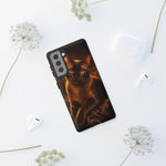 Burmese Golden Sable Portrait Art Tough Phone Case