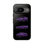 MK4 Supra Phone Case Purple, Three-View Vector Cover