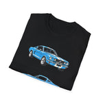 1965 Mustang Fastback T-Shirt | Vintage Car Illustration, Retro Racing
