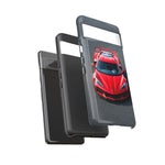 Red C8 Z06 Track Wing Tough Phone Case Cover Gift Art