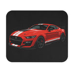 Red GT500 Racing Muscle Car Mouse Pad | Sport Coupe Illustration