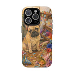 Guilty French Bulldog Phone Case, Confetti Watercolor Cover