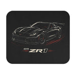 2019 ZR1 C7 Illustration Mouse Pad | Sports Car Racing Desk Mat