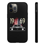 1969 Camaro SS American Flag Tough Phone Case Cover Gift Art