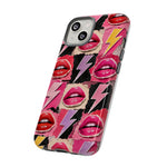 Pop Art Lips and Lightning Bolt Phone Case