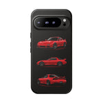 FD RX7 Phone Case Red, Three-View Vector Cover, JDM Gift