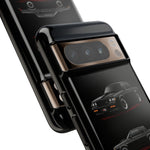 Black GNX Phone Case, Three-View Muscle Car Vector Tough Cover