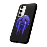 Glitch Sad Face Phone Case, Anime Melt Static Tough Cover
