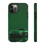 Racing Green Camaro Phone Case, Sports Muscle Car Tough Cover