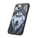 Siberian Husky Geometric Diamond Art Tough Phone Case