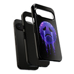 Glitch Sad Face Phone Case, Anime Melt Static Tough Cover