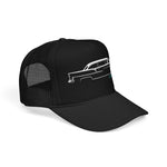 1955 Bel Air Foam Trucker Hat – Classic 1950s Car Silhouette Snapback Mesh Cap Retro Vintage Style