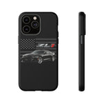 Black ZL1 Camaro Phone Case Muscle Car Tough Cover Gift Art