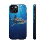 Tiger Shark Phone Case, Dappled Blue Water Tough Cover