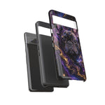 French Bulldog Galaxy Marble Art Tough Phone Case