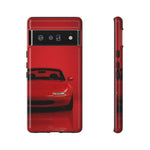 Red Miata Phone Case, NA MX5 90s JDM Roadster Tough Cover