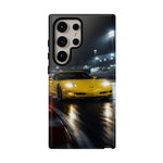 Yellow C5 Z06 Track Day Speed Art Tough Phone Case
