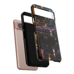 67 GTO Phone Case Purple, Rainy City Night Muscle Car Tough Cover