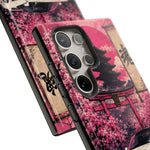 Pearl White NSX Phone Case, Cherry Blossom Torii Art Tough Cover