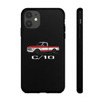 1970 C10 Red White Classic Pickup Tough Phone Case Cover