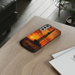 Texas Oil Rig Sunset phone case | Tough Cases
